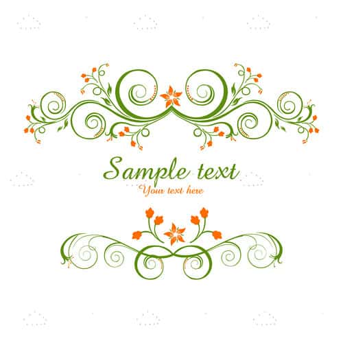 Elegant Floral Design with Sample Text